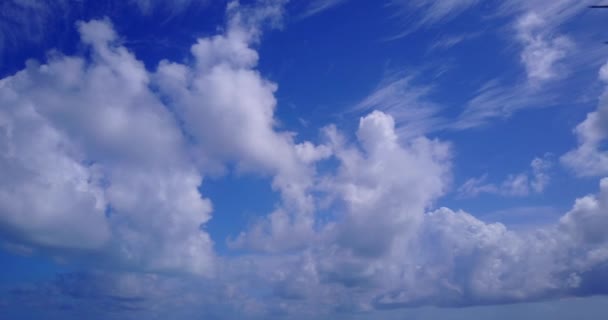Cielo Azul Con Nubes Blancas Vacaciones Tropicales Bali Indonesia — Vídeo de stock