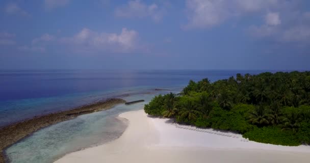 Tropikalna Wyspa Falochronem Podróż Indonezji — Wideo stockowe