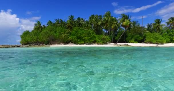 Vista Drone Incrível Ilha Verão Viagem Para Maldivas Sul Ásia — Vídeo de Stock