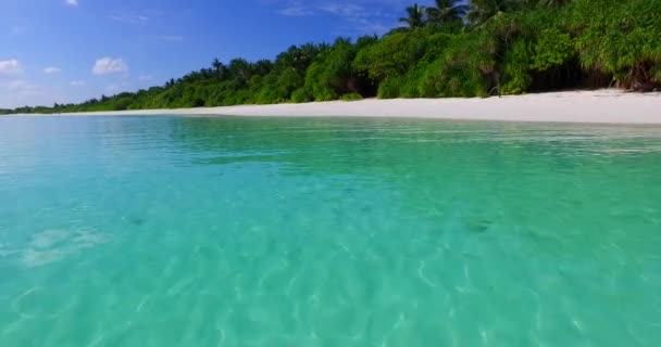 Tyrkysové Moře Pobřeží Ostrova Exotická Dovolená Thajsku — Stock video