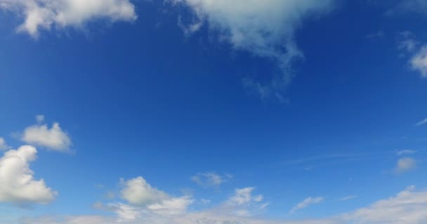 Cielo Azul Con Nubes Blancas Paraíso Tropical Bora Bora Polinesia — Vídeos de Stock
