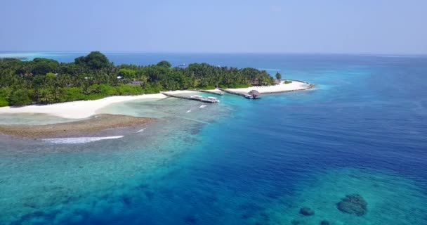 Blå Havsutsikt Indonesiens Idylliska Natur — Stockvideo