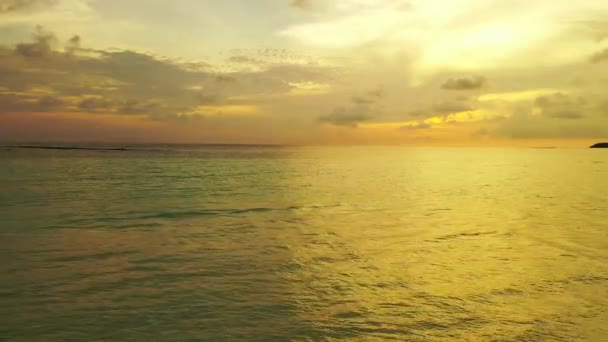 Abendliche Meereslandschaft Hintergrund Sommerentspannung Bora Bora Französisch Polynesien — Stockvideo