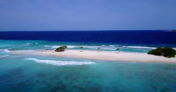 Drone Volando Por Encima Isla Día Situación Naturaleza Tropical Jamaica — Vídeo de stock