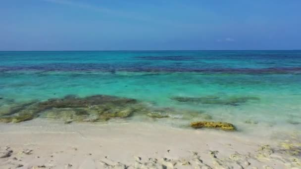 Lado Playa Por Mañana Viajes Verano Antigua — Vídeo de stock