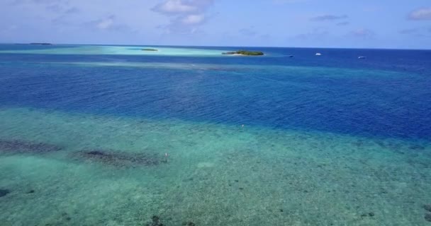 Mořské Přírodní Pozadí Cesta Bali Indonésie — Stock video