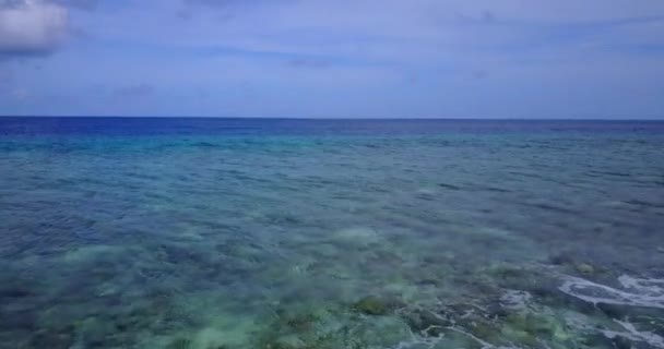 Gelassener Blick Auf Das Meer Landschaft Jamaikas Karibik — Stockvideo