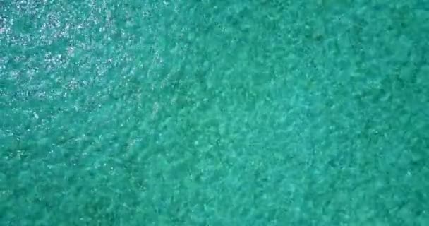Yukarıdan Görülen Kristal Dalgalı Endonezya Bali Tropikal Yolculuk — Stok video