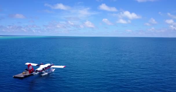 Wasserflugzeug Bei Panton Exotische Sommerreise Nach Bali Indonesien — Stockvideo