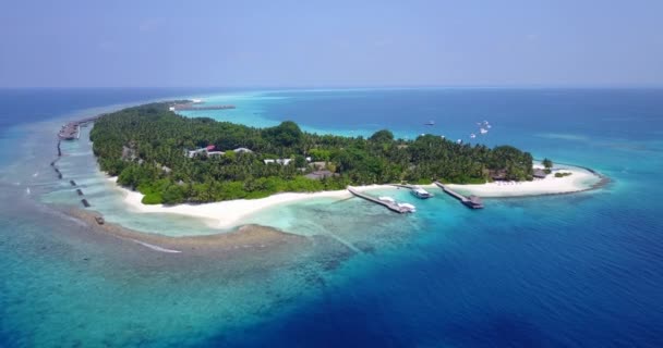 Maravillosos Paisajes Mar Colores Vibrantes Exótico Viaje Verano Nueva Zelanda — Vídeos de Stock