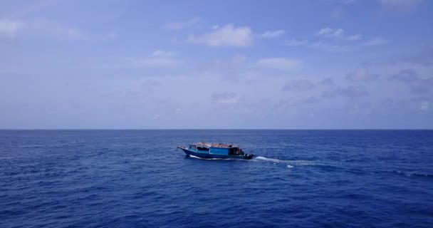 Bright Seaside Viewed Top Exotic Vacation Bali Indonesia — Stock Video