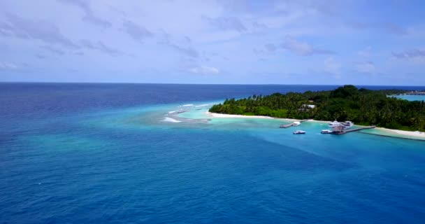 Meerblick Mit Insel Beobachten Exotische Sommerreise Nach Bali Indonesien — Stockvideo