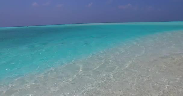 Hava Mavisi Turkuaz Deniz Manzarası Karayiplerdeki Jamaika Nın Doğal Manzarası — Stok video