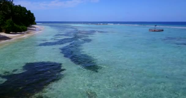 Солнечный Вид Море Тропическая Поездка Барбадос Карибы — стоковое видео