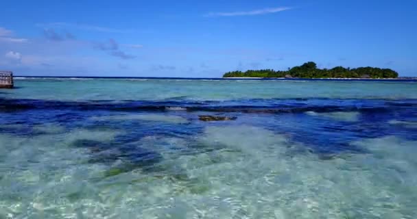 Água Transparente Cristal Oceano Tropical Incrível Vista Mar Verão Lazer — Vídeo de Stock