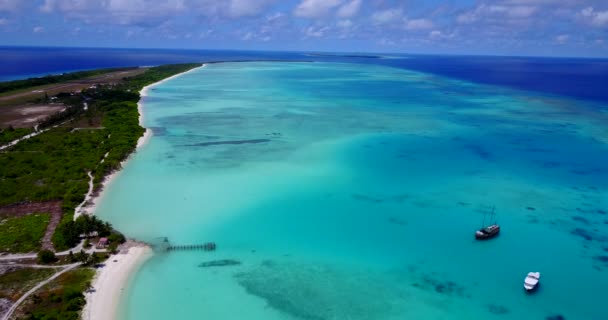 Perjalanan Musim Panas Tepi Laut Adegan Laut Bali — Stok Video