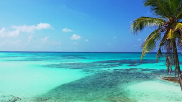 Drohnen Luftaufnahme Einer Exotischen Insel Seychellen Ostafrika — Stockvideo