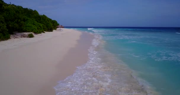 白天的海岸线景观 巴厘的热带性质 — 图库视频影像