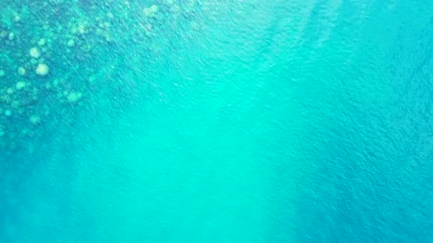 Superficie Mar Turquesa Viaje Maldivas Asia Del Sur — Vídeos de Stock