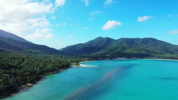 Cenário Litoral Azul Natureza Idílica Indonésia — Vídeo de Stock