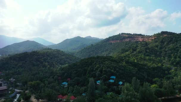 Vue Aérienne Des Montagnes Voyage Exotique Barbade Caraïbes — Video