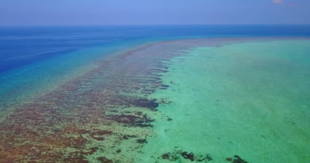 Água Mar Transparente Com Vista Inferior Natureza Idílica Indonésia — Vídeo de Stock