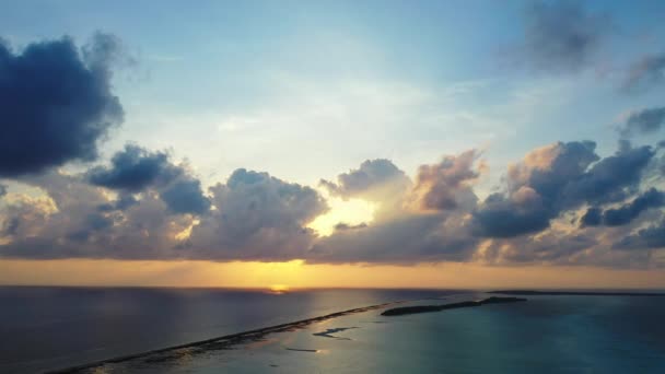Abenddämmerung Meer Urlaub Auf Bali Indonesien — Stockvideo