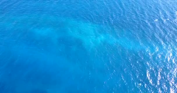 Dalgalanmış Mavi Deniz Suyu Güney Asya Maldivler Yaz Tatili — Stok video