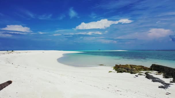 Sfondo Mare Sereno Natura Incredibile Della Repubblica Dominicana Caraibi — Video Stock