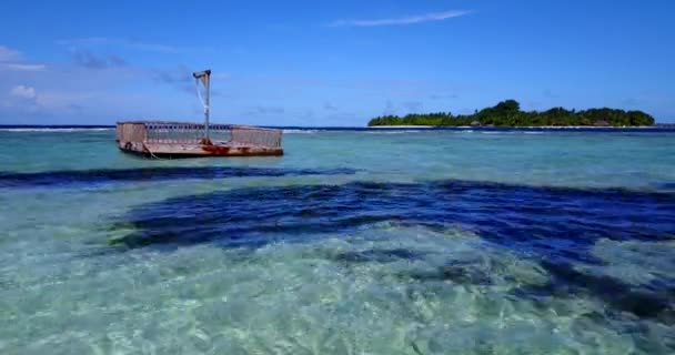 Panton Deriva Playa Vacaciones Tropicales Bahamas Caribe — Vídeo de stock