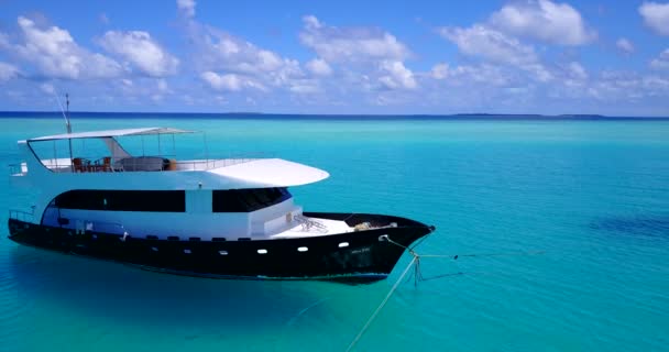 Yacht Luxe Eau Turquoise Paysage Marin Estival Bali — Video