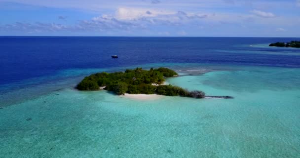 Fliegen Über Erstaunliche Inseln Sommerszene Der Nähe Von Malaiisch Philippinen — Stockvideo