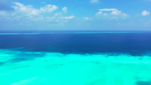 Спокойный Вид Море Тропическая Поездка Барбадос Карибы — стоковое видео