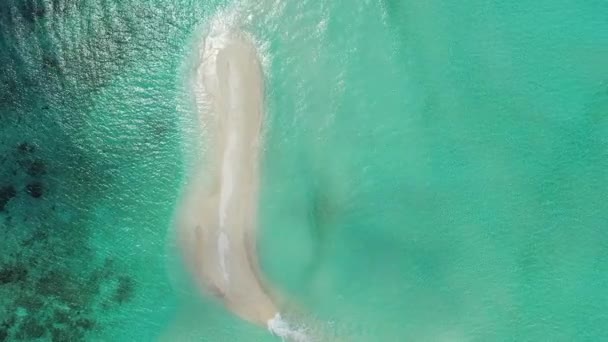 Sandpfad Meer Sommerentspannung Bora Bora Französisch Polynesien — Stockvideo