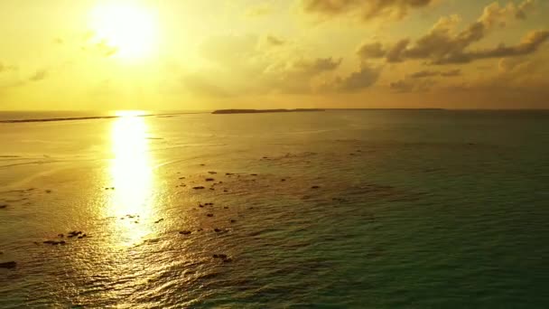 Cena Marinha Pôr Sol Paraíso Tropical Bora Bora Polinésia Francesa — Vídeo de Stock