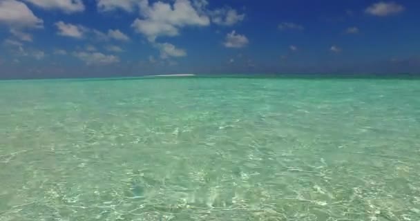 Magnífica Paisagem Serena Durante Dia Natureza Tropical Das Bahamas Caribe — Vídeo de Stock