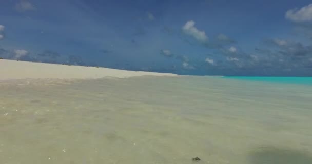 Vue Rapprochée Eau Mer Cristalline Mer Ondulée Humeur Estivale Bali — Video