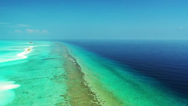 Turquoise Transparante Kustlijn Rand Eiland Tropische Reis Naar Koh Samui — Stockvideo