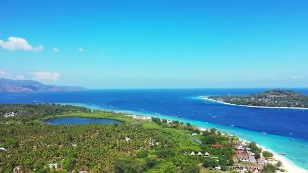 Uitzicht Magnetische Zeegezicht Zomer Reis Naar Dominicaanse Republiek Het Caribisch — Stockvideo