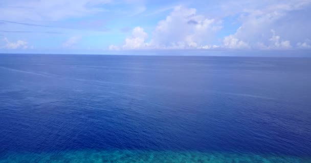 Fondo Sereno Junto Mar Escena Tropical Verano República Dominicana Caribe — Vídeo de stock