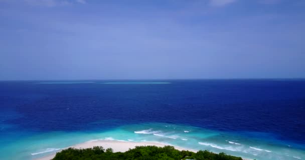 Blaue Meereslandschaft Idyllische Natur Balis — Stockvideo