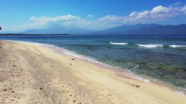 Blick Vom Strand Auf Das Meer Exotische Natur Von Bora — Stockvideo