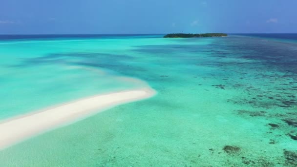 Türkisfarbenes Meer Mit Tropischer Insel Hintergrund Thailand Landschaft — Stockvideo
