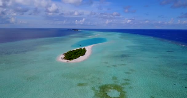 Tyrkysový Ostrov Okraji Moře Idylický Charakter Bali — Stock video