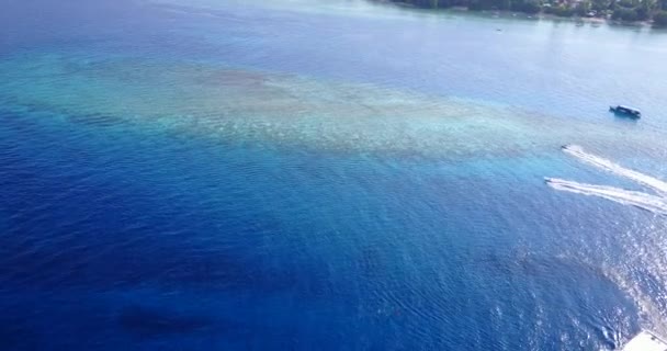Krajina Tropické Modré Moře Exotická Povaha Dominikánské Republiky Karibik — Stock video