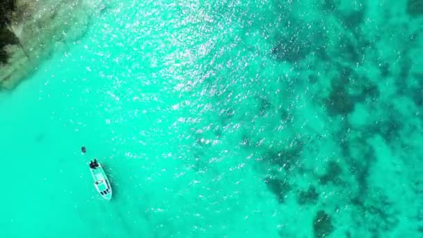 Havsvatten Med Små Krusningar Sommarsemester Thailand Asien — Stockvideo