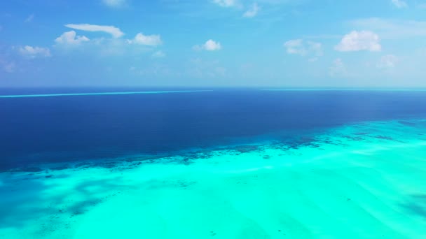 Gün Boyunca Canlı Deniz Manzarası Barbados Karayiplere Seyahat — Stok video