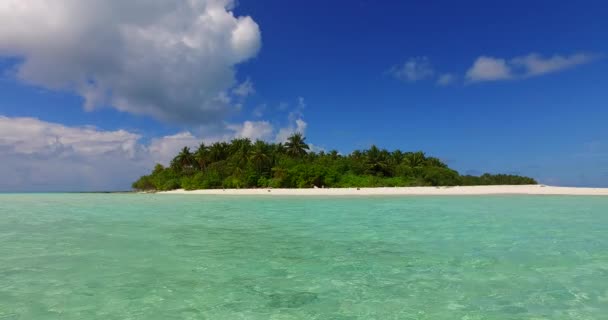 Isla Borde Mar Turquesa Naturaleza Idílica Bali — Vídeos de Stock