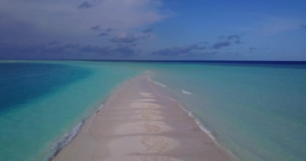 Ακτογραμμή Της Καραϊβικής Όμορφη Τροπική Θέα Στην Παραλία — Αρχείο Βίντεο