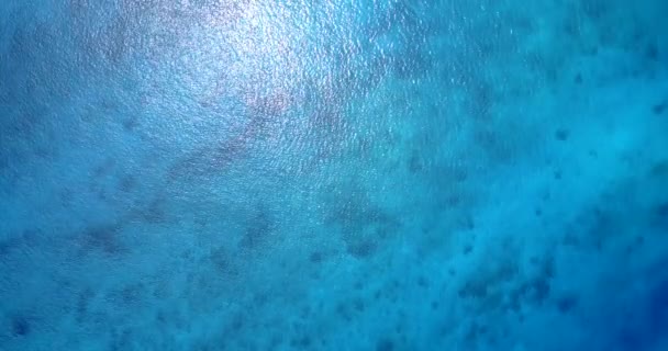 Naturalna Faktura Falującego Morza Przyjemny Charakter Dominikany Karaibów — Wideo stockowe